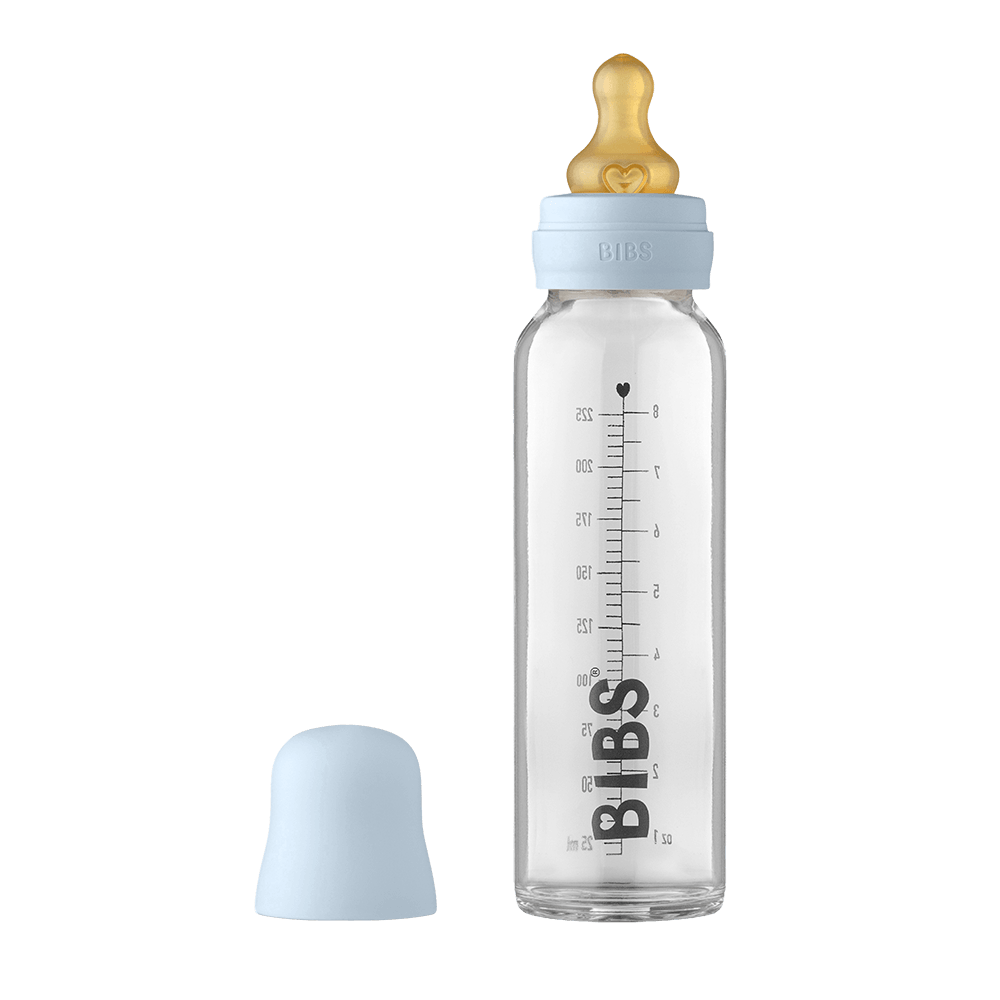 BIBS Boheme glazen fles, 120 ml, anti-koliek, ronde zuiger van natuurlijk rubberlatex, bevordert de natuurlijke borstvoeding, blush BIBS Boheme glazen fles, 120 ml, anti-koliek, ronde zuiger van natuurlijk rubberlatex, bevordert de natuurlijke borstvoeding, blush