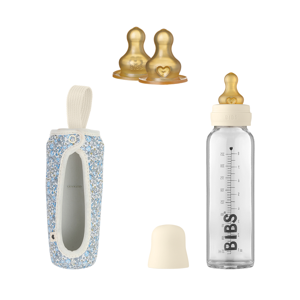 Baby Glass Bottle Set Large- Ivory