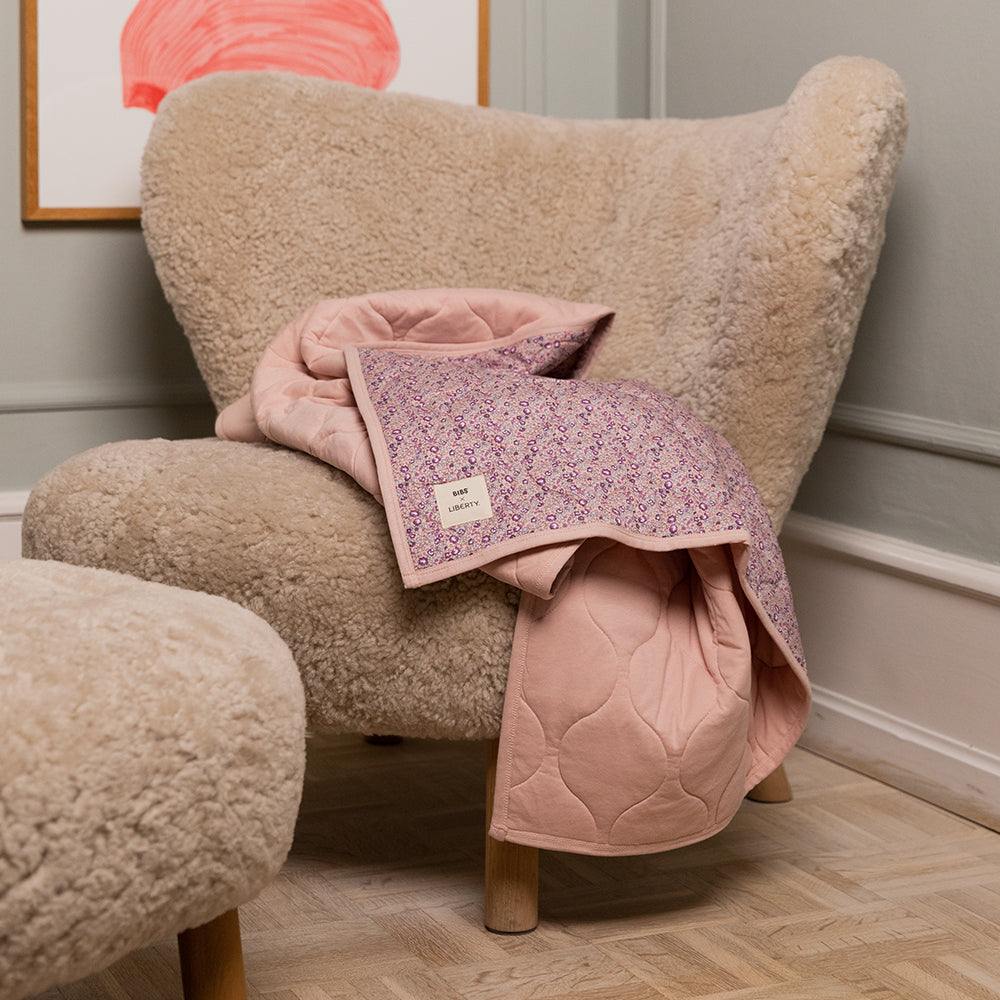 BIBS x LIBERTY Quilted Blanket Eloise - Blush