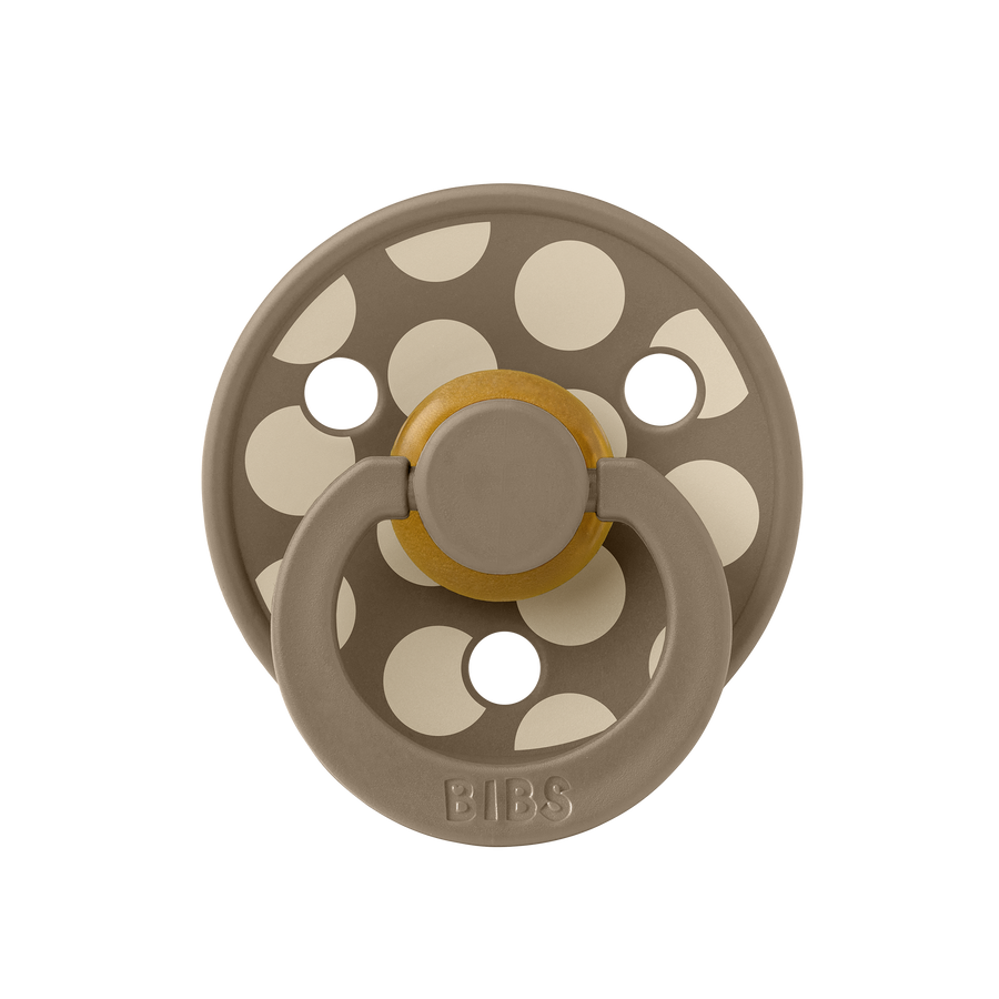 STUDIO Colour Pacifier Polka - Dark Oak/Vanilla