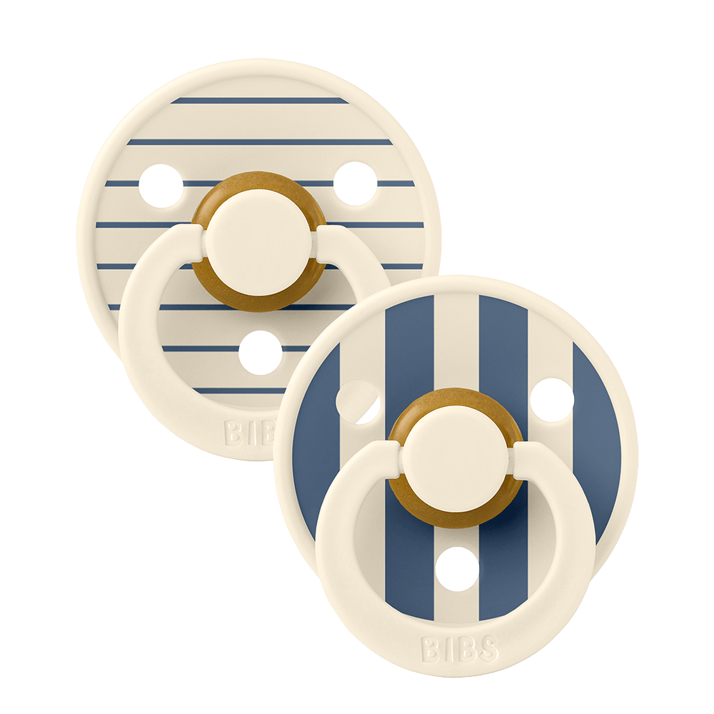 Studio Colour 2 Pack Pin - Ivory Steel Blue Mix – BIBS