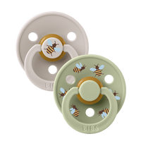 STUDIO Colour 2 Pack Bumblebee - Mushroom/Sage - BIBS