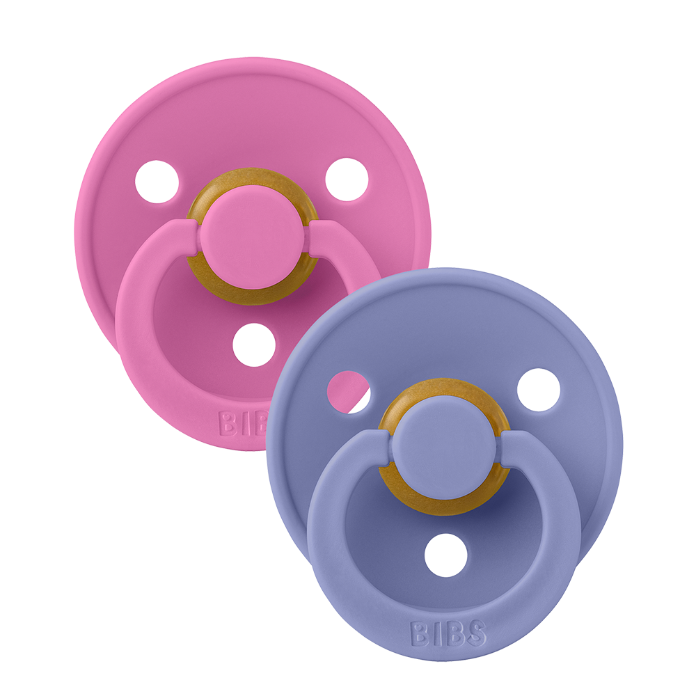 Chupetes Bibs Colour (Látex) - Baby Pink-Lavender