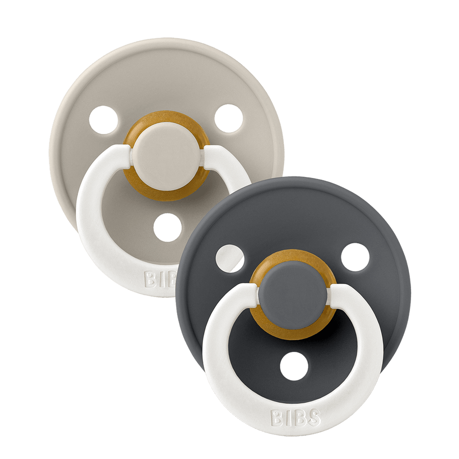 Colour GLOW Schnuller 2er-Pack - Sand/Iron