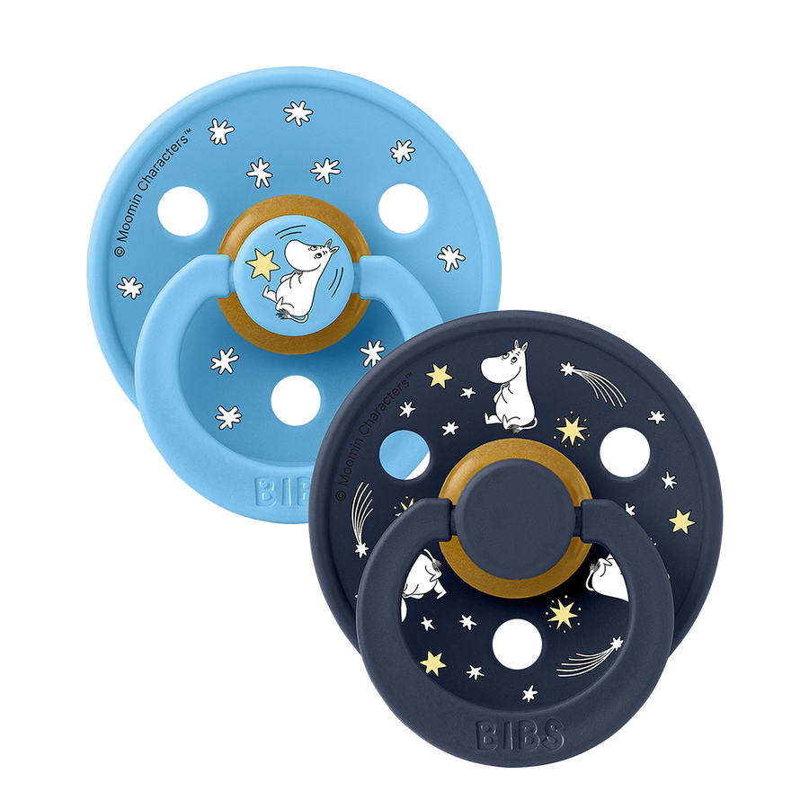 BIBS x Moomin Colour Dummies 2 pack Good Night - Breeze mix