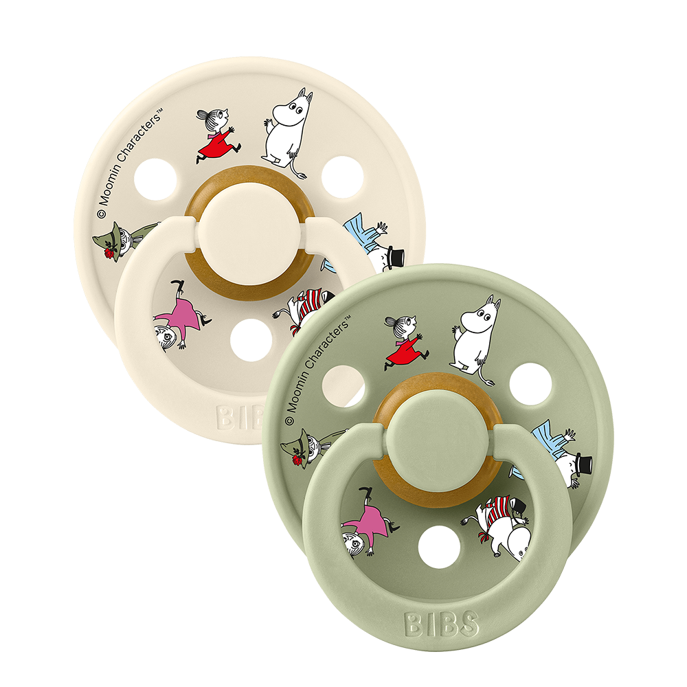 BIBS x Moomin Colour Nappar 2-pack Friends - Ivory mix