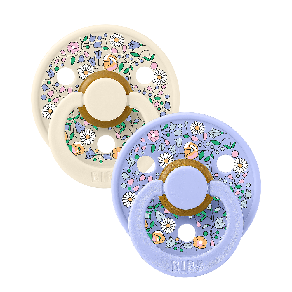 BIBS x LIBERTY Pacifiers 2 Pack | Chloe Meadow | Ivory Mix
