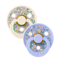 BIBS x LIBERTY Colour Pacifiers 2 Pack Chloe Meadow - Ivory Mix - BIBS
