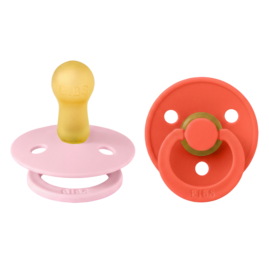 Colour Schnuller 2er-Set - Baby Pink/Tango