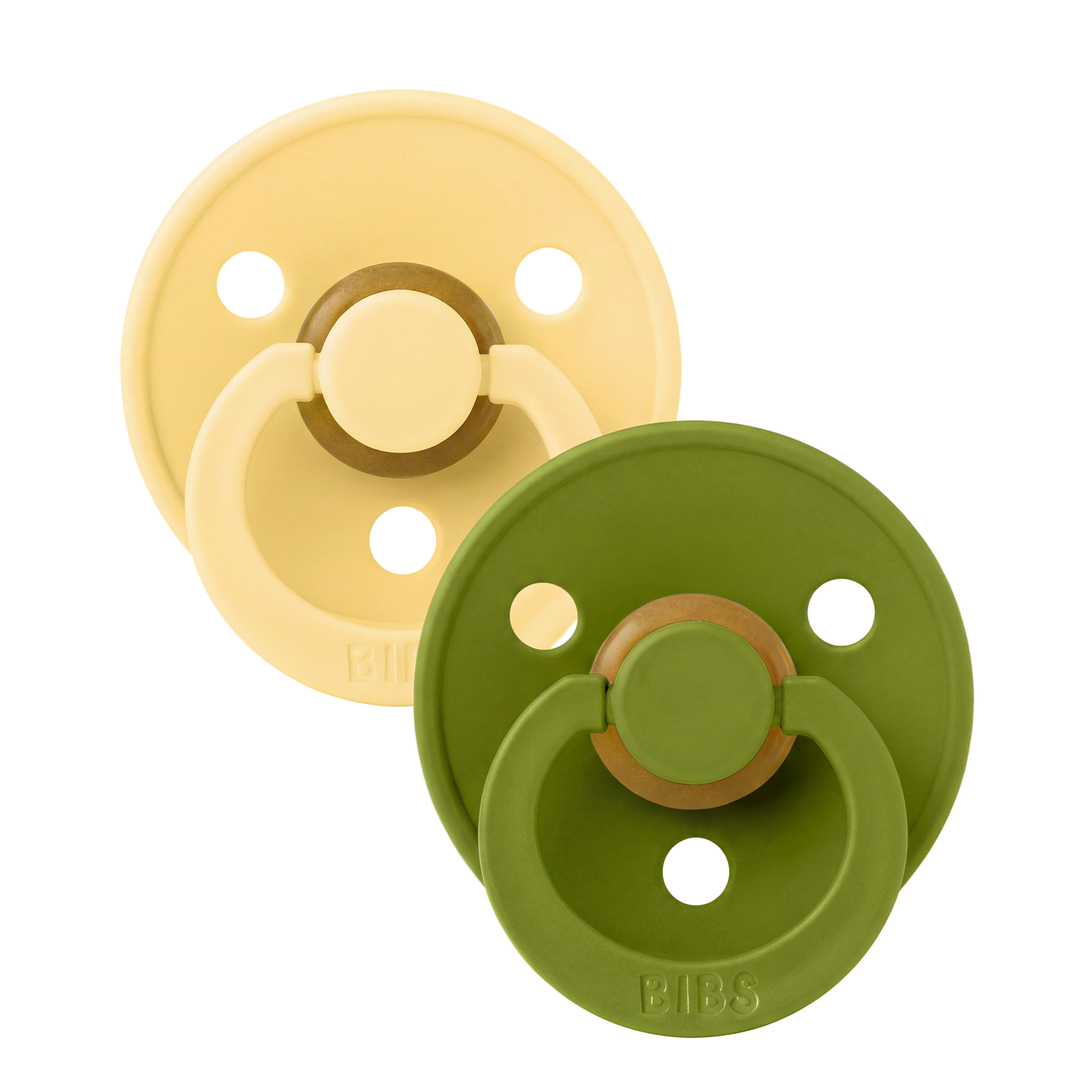 Barvne dude 2 kosa - Pale Butter/Wasabi