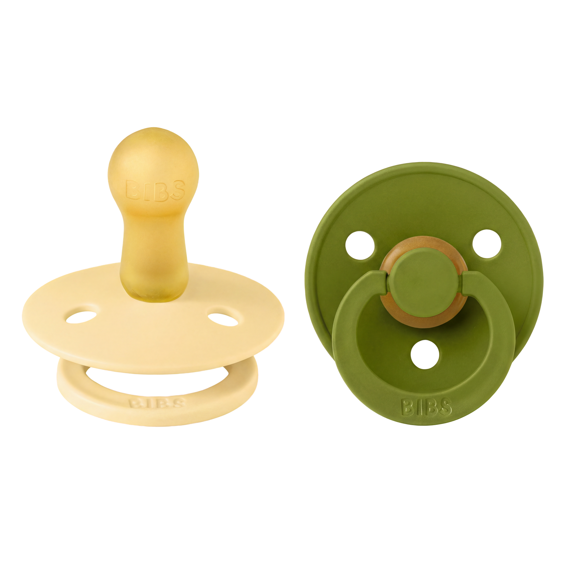 Barvne dude 2 kosa - Pale Butter/Wasabi