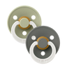 Colour GLOW Pacifiers 2 Pack - Sage/Pine