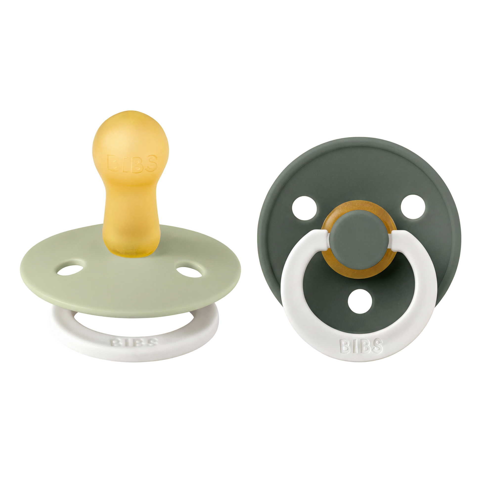 Colour GLOW Pacifiers 2 Pack - Sage/Pine