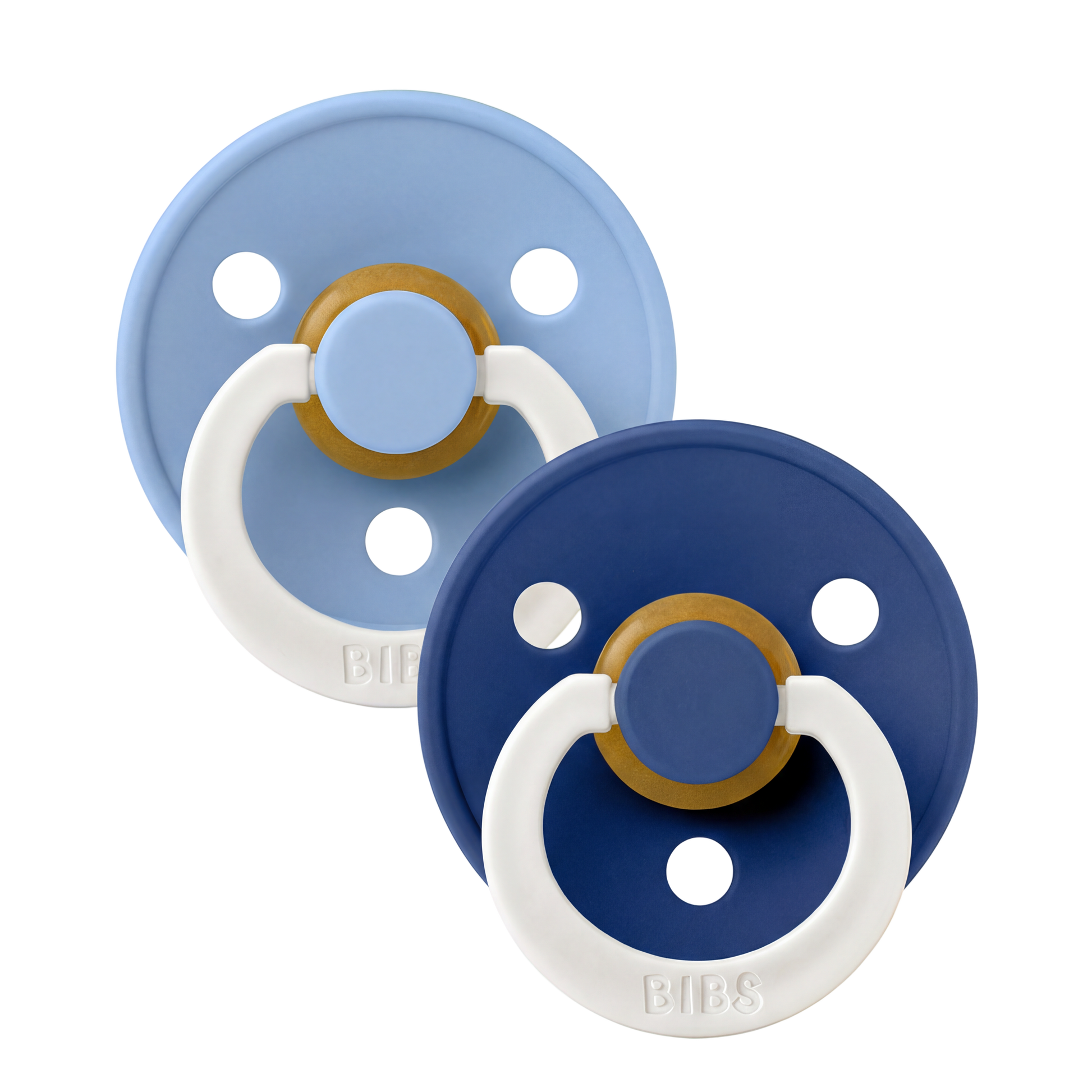 Colour GLOW Schnuller 2er-Set - Sky Blue/Cornflower