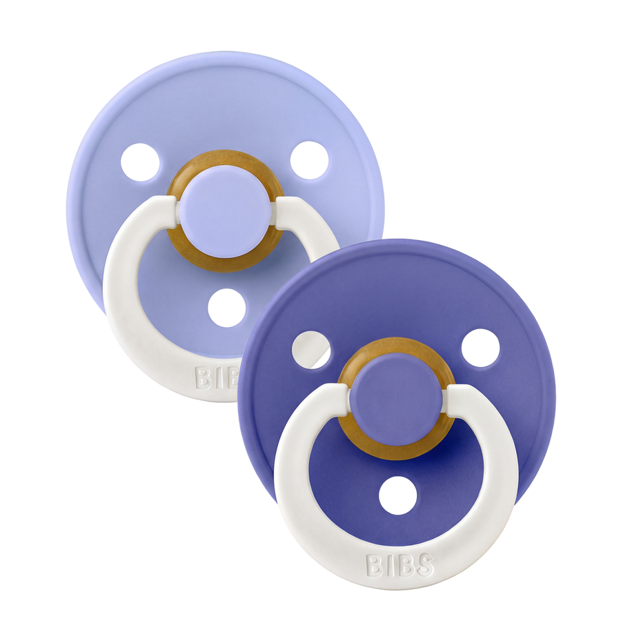 Colour GLOW Schnuller 2er-Set - Hush/Grape
