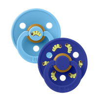 STUDIO Colour Pacifiers 2 Pack Caterpillar Mix - Breeze/Sonic