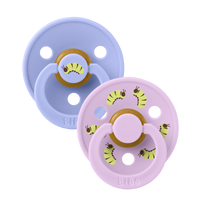 STUDIO Colour Pacifiers 2 Pack Caterpillar Mix - Hush/Violet Sky
