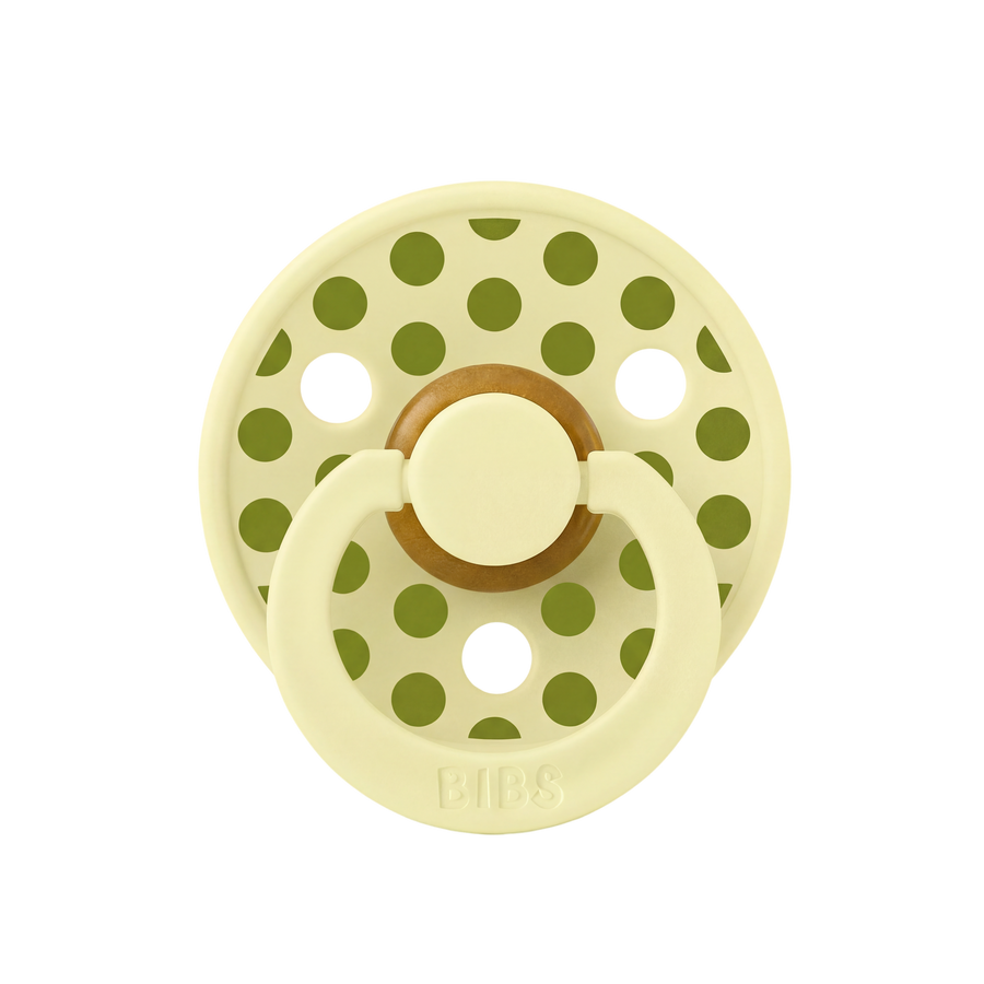 STUDIO Colour Pacifier Polka - Luna/Wasabi