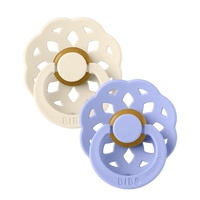 Boheme Pacifiers 2 Pack - Ivory/Hush - BIBS