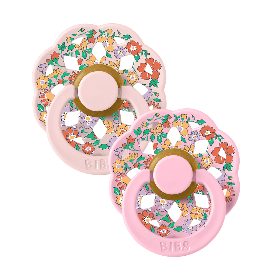 BIBS x LIBERTY Boheme dudlíky 2 ks Oscar Meadow - Blossom Mix