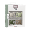 Supreme Pacifiers 4 Pack - Sand/Sage/Hunter Green/Dark Oak - BIBS