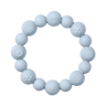Beaded Teething Ring - Baby Blue
