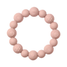 Beaded Teething Ring - Blush