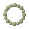Beaded Teething Ring - Sage