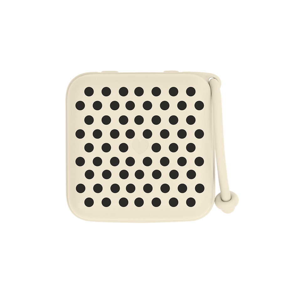 Porta Chupetas STUDIO às Bolinhas - Ivory/Black