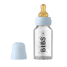 Baby Glass Bottle Complete Set 110ml - Baby Blue - BIBS