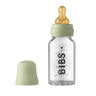 Baby Glass Bottle Complete Set 110ml - Sage - BIBS