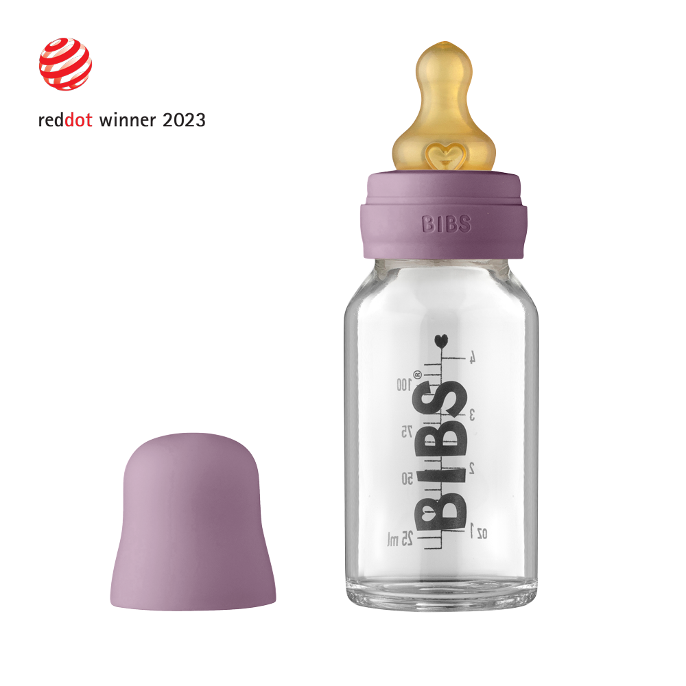 BIBS Baby Glass Bottle Complete Set 110ml Woodchuck