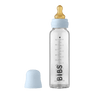 Baby Glass Bottle Complete Set 225ml - Baby Blue - BIBS