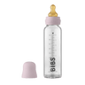 Baby Glass Bottle Complete Set 225ml - Dusky Lilac - BIBS