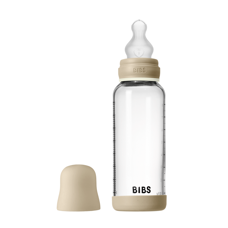 Staklena bočica za bebe Glow set 240 ml silikon - Vanilla