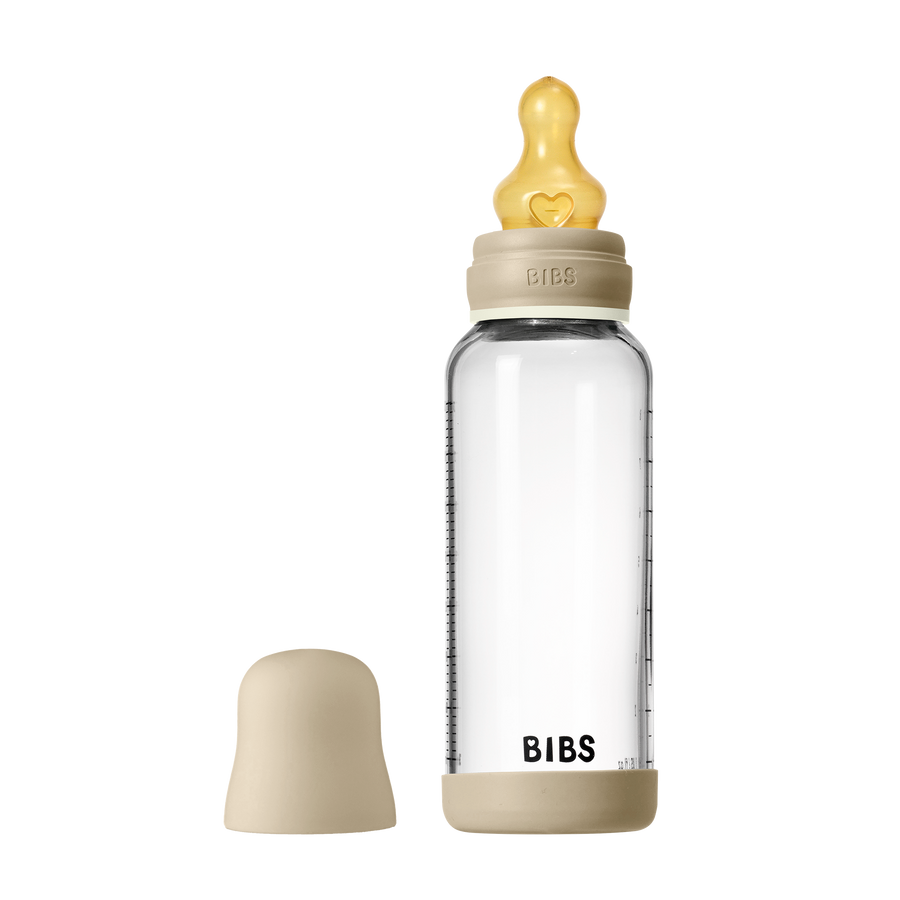 Staklena bočica za bebe Glow set 240 ml lateks - Vanilla
