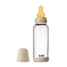 Baby Glasflasche Glow Set 240ml Kautschuk - Vanilla