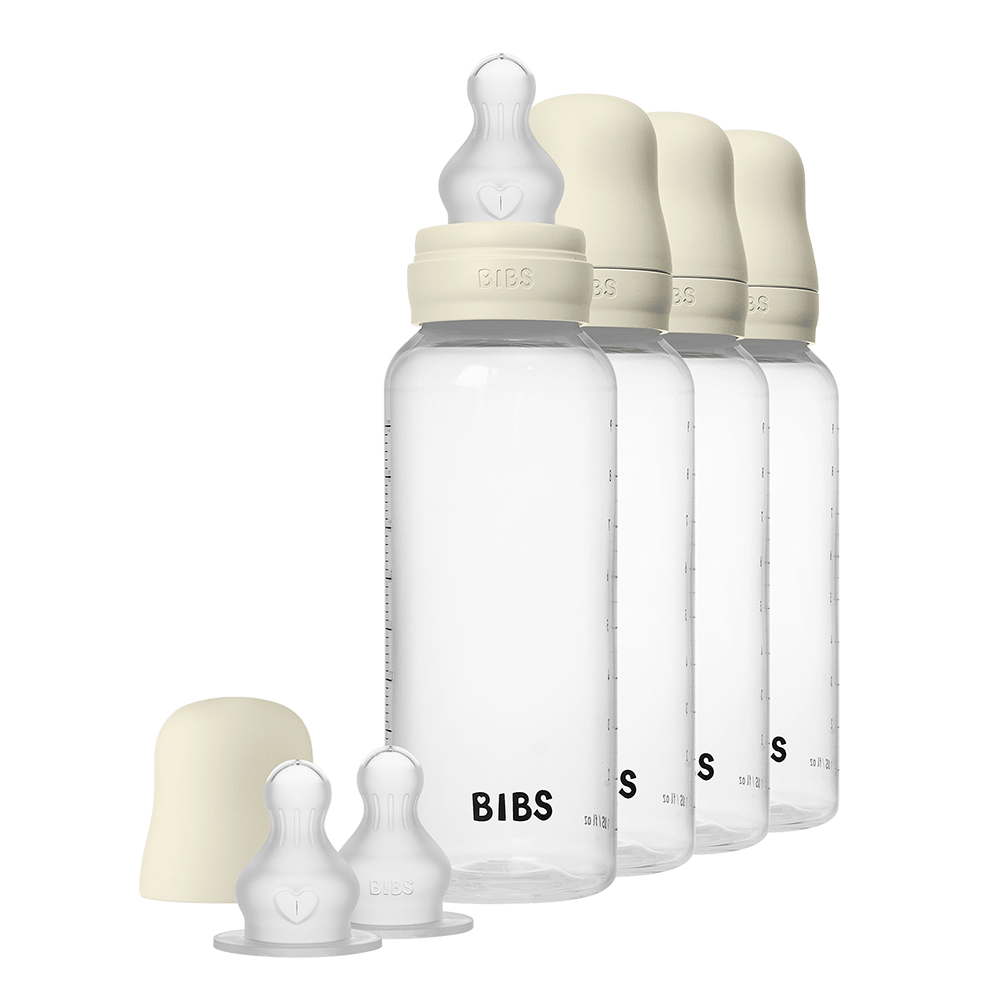 Baby BPA-Free PP Nappflaska 270 ml 4-pack Silikon - Ivory