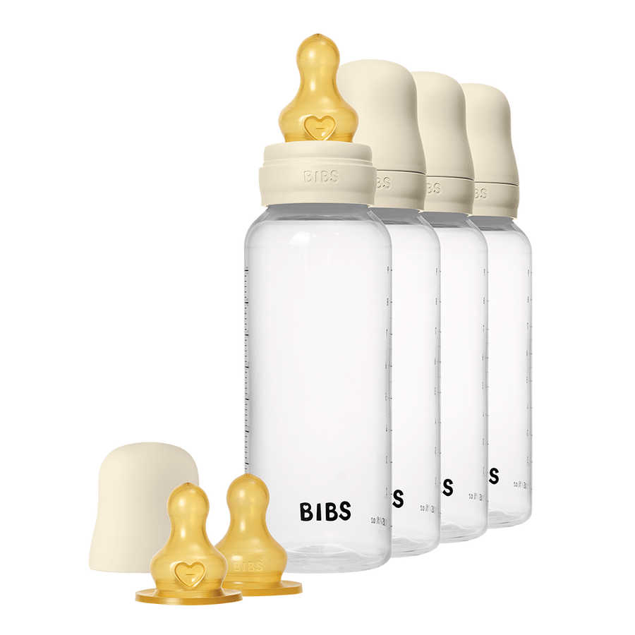 Baby PP-Flasche BPA-frei 270 ml 4er-Pack Latex - Ivory