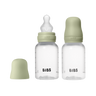 Baby BPA-Free PP Bottle Set 150ml 2 Pack Silicone - Sage - BIBS
