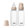 Baby BPA-Free PP Bottle Set 270ml 2 Pack Silicone - Blush - BIBS