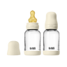 Baby Glass Bottle Set 120ml 2 Pack Latex - Ivory - BIBS