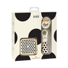 Soothe & Go Polka Gift Set - Ivory/Black - BIBS