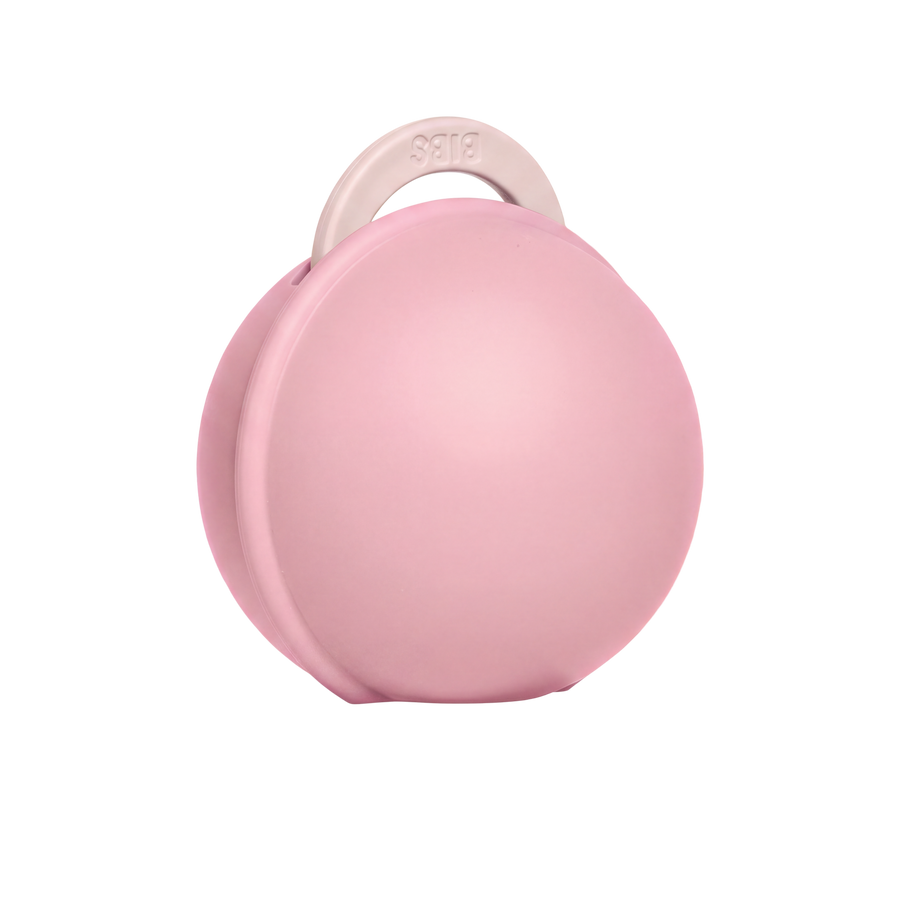 Colour Pacifier And Pacifier Case Mini - Petal/Baby Pink