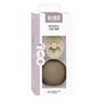 Colour Pacifier And Pacifier Case Mini - Vanilla/Dark Oak