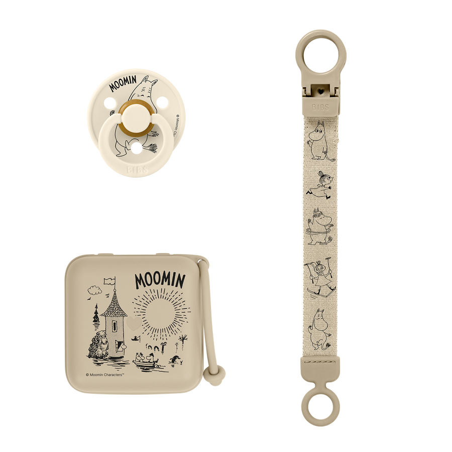 BIBS x Moomin Soothe & Go Gift Set - Vanilla