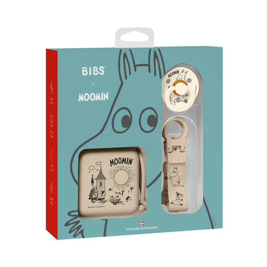 BIBS x Moomin Soothe & Go Gift Set - Vanilla