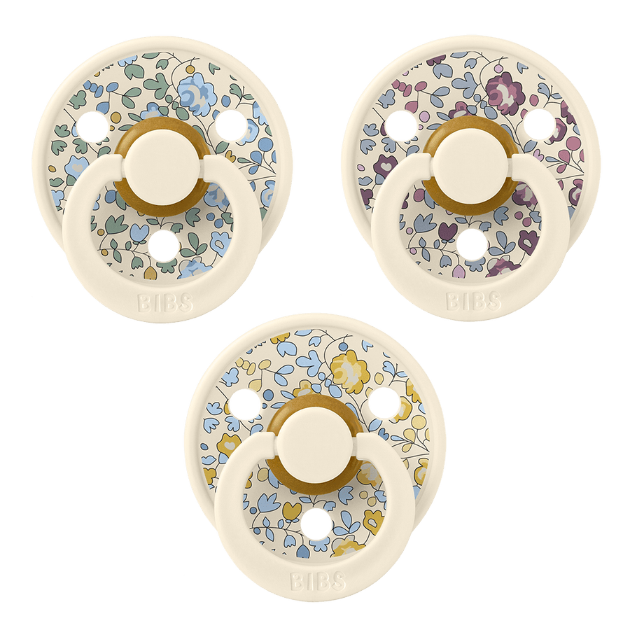 BIBS x LIBERTY New Baby Try-It Collection 3 Pack Eloise - Ivory