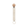 Pacifier Clip Knitted - Ivory - BIBS