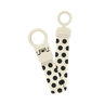 STUDIO Pacifier Clip Loop Polka - Ivory/Black - BIBS